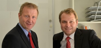 NRW-Innenminister Ralf Jäger und Bürgermeisterkandidat Martin Mertens